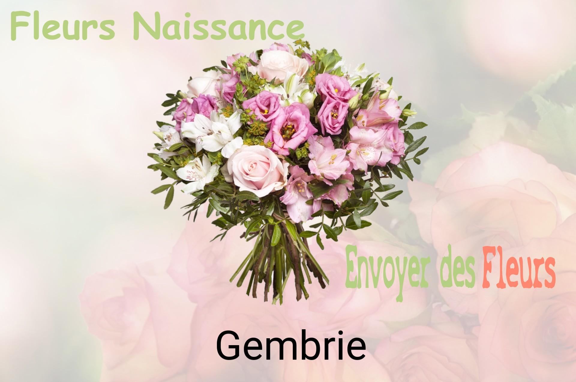 Bouquet de fleurs de naissance livré à Gembrie